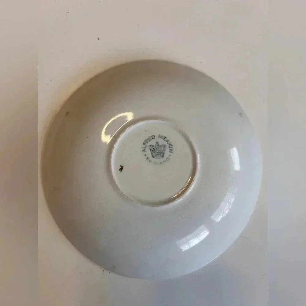 Rare 2 Art Deco Alfred Meakin Milldale Cups and Saucers from 1920’s - Picture 8 of 10
